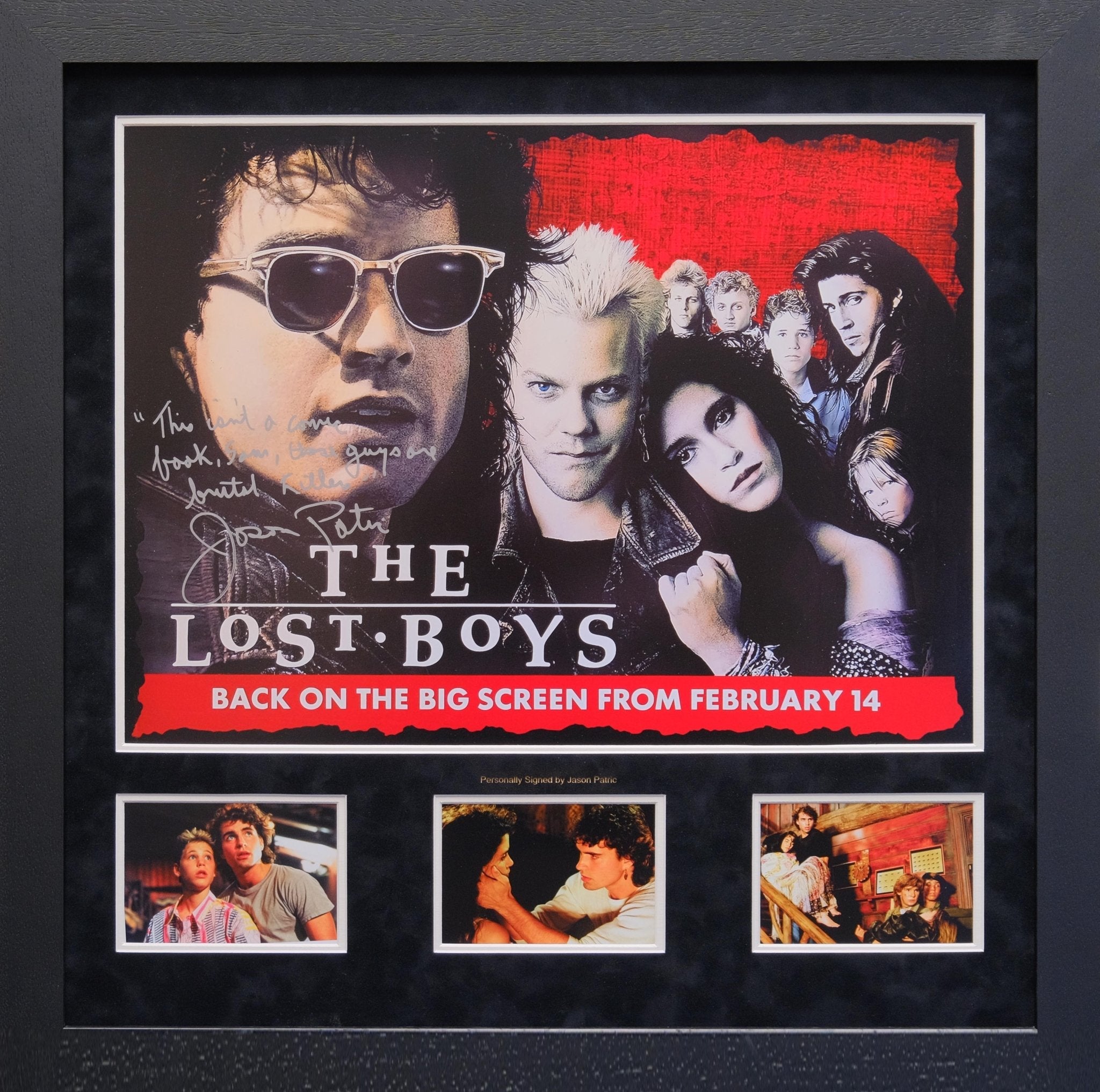 Lost Boys Framed Landscape Display Signed by Jason Patric - Memorabilia Framers Shop